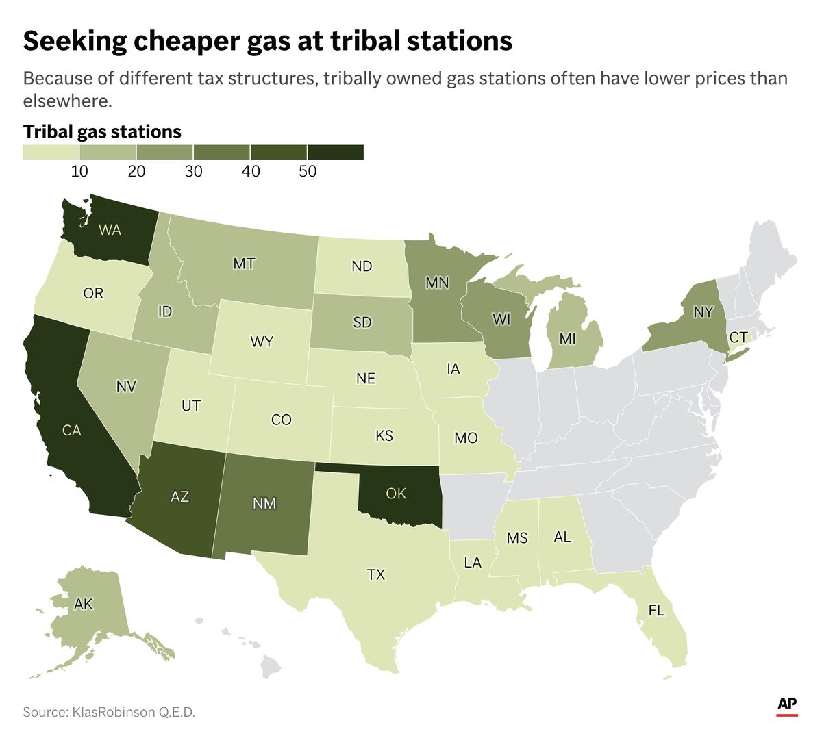 mymotherlode.com - AP News - Tribal gas stations offer a reprieve from high prices during Iran war