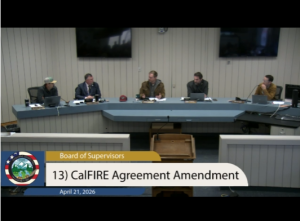 Tuolumne County Supervisors Discuss CAL Fire Contract