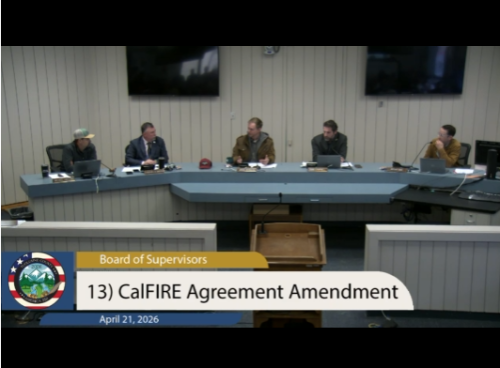 Tuolumne County Supervisors Discuss CAL Fire Contract