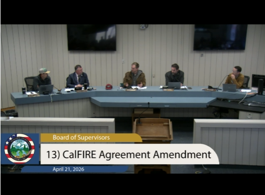 Tuolumne County Supervisors Discuss CAL Fire Contract