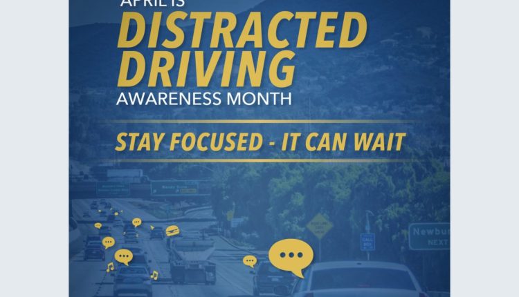 CHP distracted driving graphic