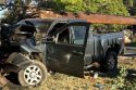Crash on Jacksonville Road into a power pole—CAL Fire TCU photo