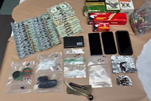 Items seized in arrest—TCSO-TNT photo