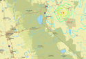 Nevada Earthquake Map - USGS Image