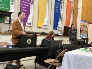 Anaiah Kirk and Tim McCaffrey square off at Twain Harte forum - Photo by BJ Hansen