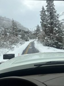 Hwy 108 Sonora Pass reopens after storm blew through the region this past weekend -- Caltrans photo