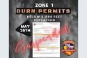 CAL FIRE Tuolumne-Calaveras Unit (TCU) will halt outdoor burning beginning next week.—CAL FIRE TCU flyer