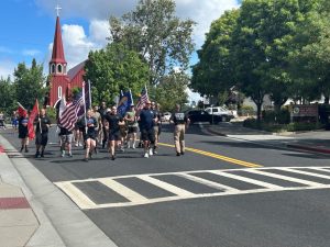 Sonora CHP participating in the 2026 Law Enforcement Torch Run for the Special Olympics in Sonora—CHP photo