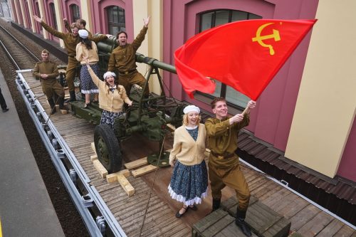 APTOPIX Russia Victory Day Preparations