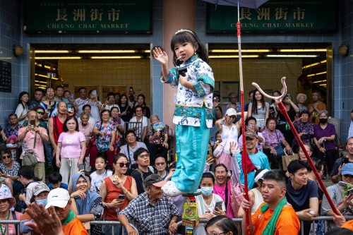 APTOPIX Hong Kong Bun Festival