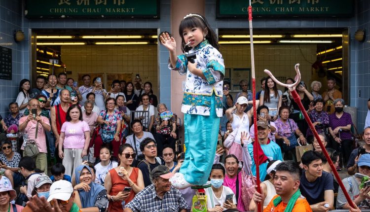 APTOPIX Hong Kong Bun Festival