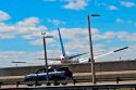 Plane Strikes Light Pole