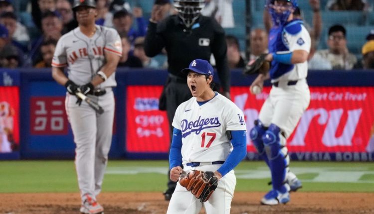 APTOPIX Giants Dodgers Baseball