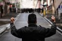 Photos of mass protests and road blockades choking the Bolivian capital