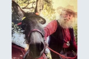Donkey Clementine with owner Eddie Hawkins—Photo by Eddie Hawkins