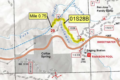 Mountain Tunnel Project construction map—STF map