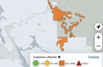 PG&E power outage in Mariposa and Tuolumne counties—PG&E map