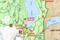 STF map of impacted area on forest