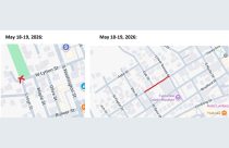TUD Manhole work in Downtown Sonora—TUD map