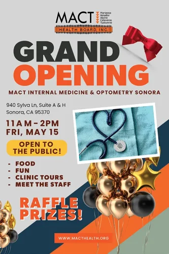 Grand Opening MACT Internal medicine and optometry in Sonora poster