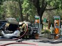 Electric vehicle fire in Groveland—TCFD photo