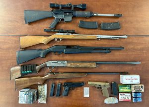 Guns seized in raids—MCSO photo
