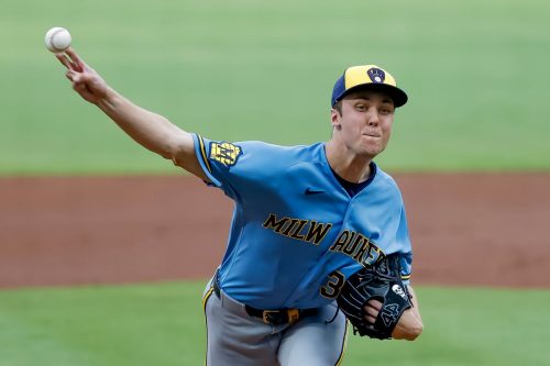 Brewers Braves Baseball