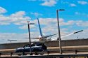 Plane Strikes Light Pole