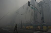 APTOPIX Los Angeles Warehouse Fire