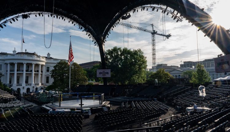 APTOPIX UFC Freedom 250 Trump