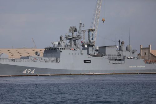 Britain Russian Warship