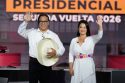Photos of Peru's presidential election runoff