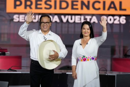 Photos of Peru's presidential election runoff