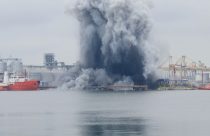 Romania Port Drone Blast