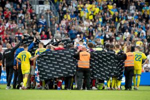 APTOPIX Denmark Ukraine Soccer