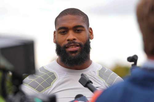 Broncos Cooper Arrested Footballl