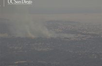 Avenida Fire burning in Tuolumne County near Lake Don Pedro—PG&E camera