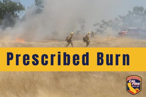 CAL Fire prescribed burn graphic