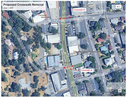 Removal of crosswalks proposed in Sonora