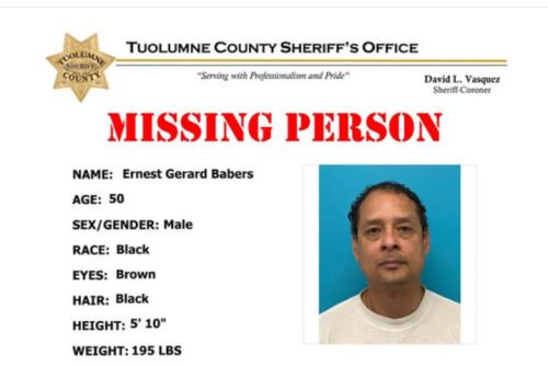 Missing person Ernest Gerard Babers. -- TCSO photo