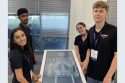 Operation Red Hawk Anatomage Team: (Back Left) Amanpal Dhaliwal, (Front Left) Seher Shirin, (Back Right) Lillian Faul, (Front Right) Mason Wright—CCOE photo