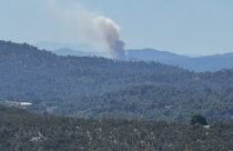 Prescribed burning underway near Pine Mountain Lake - Photo by Karen Jensen