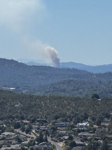 Prescribed burning underway near Pine Mountain Lake - Photo by Karen Jensen