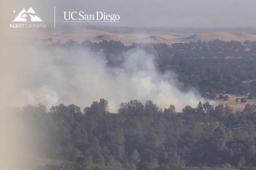 Turkey Fire in Valley Springs area of Calaveras County—PG&E camera