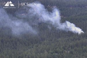 Vegetation fire in the Twain Harte area of Tuolumne County—PG&E map