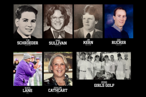 Tom Schroeder, Brad Sullivan, Jim Kern, Eric Rucker, Heath Lane, Rosalind Cathcart, Girls Golf