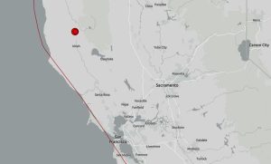 Earthquake in Redwood Valley, CA - USGS Map