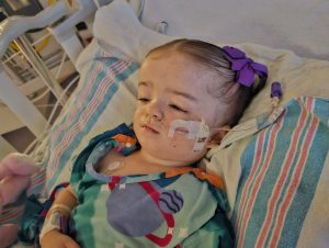 Madison Borges in the hospital —Borges family photo