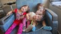Sisters at the hospital: (left to right) Emily, Elizabeth and Madison—Borges family photo
