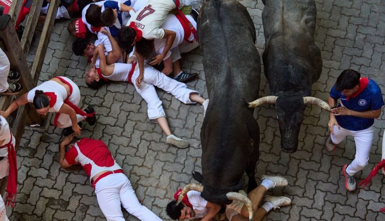 APTOPIX Spain Running of the Bulls